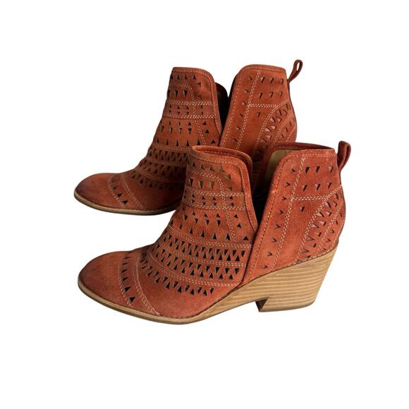 Sofft‎ Sallie Ankle Boot Spice Orange Womens Size 11 Medium Nice Used Condition - Picture 2 of 11